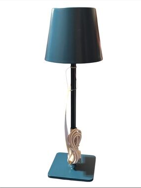 NWT•Mainstays “Blue Corsair” (teal)Cordless/Rechargeable LED Table Lamp